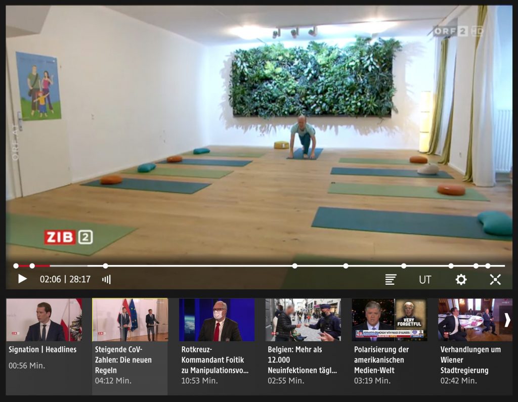 Solange keine Kund*innen zum Yoga kommen durften: alleine Yoga gemacht!